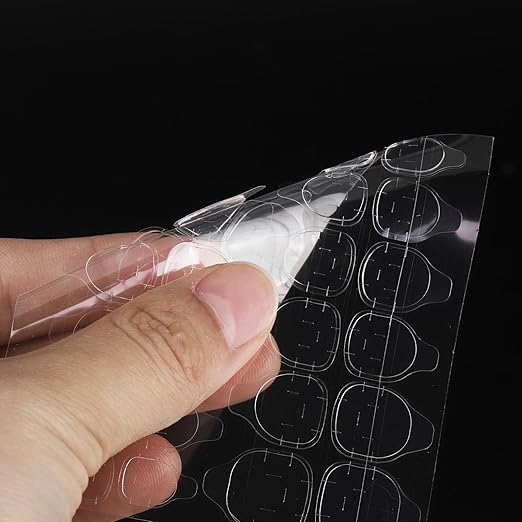 2400 Pcs Adhesive Nail Tab(100 Sheets), 12 Sizes Nail Stickers for Press on Clear Waterproof Breathable False Nail Jelly