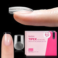 Beetles Tipex Instant Apex Nail Tips, Squoval XS Short Acrylic Nail Tips, Pre-Etched Pre-Building Strong Thick Long Lasting,16 Sizes,512 Pieces