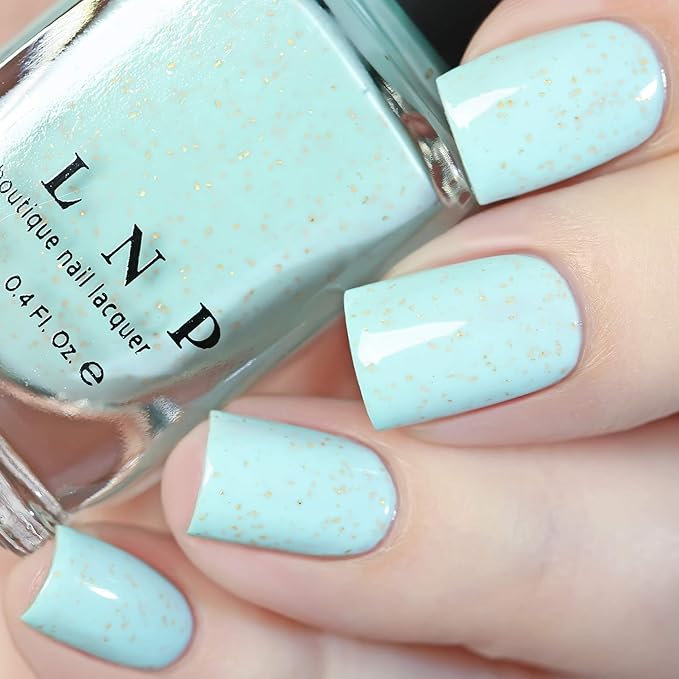 ILNP Pinkies Up - Robin Egg Blue Speckled Nail Polish