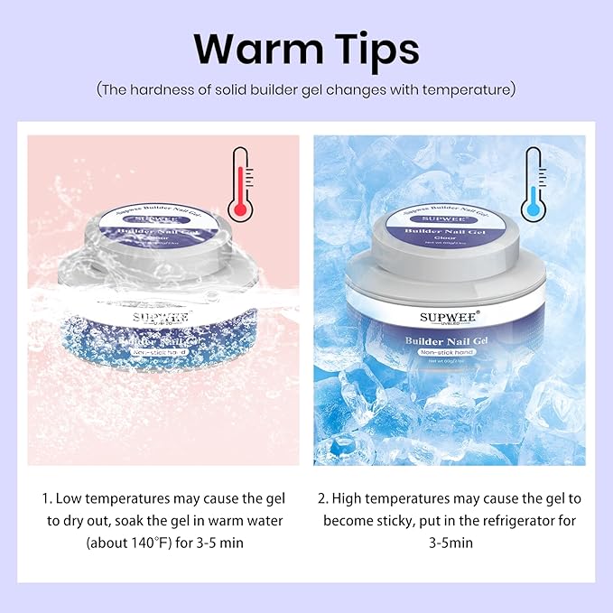 3D Nail Gel 60G Clear Nail Builder Gel Hard Gel for Nails Large Capacity Solid Builder Gel Modeling Non-Sticky 3D Sculpting Gel for Nail Carving Strengthen Nail Art DIY at Home