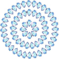 MECCANIXITY Teardrop Rhinestones 7x10mm, 84 Pcs Pointed Back K9 Glass Shiny Drop Shaped Rhinestones Crystal Gems for DIY Jewelry Making Crafts, Blue