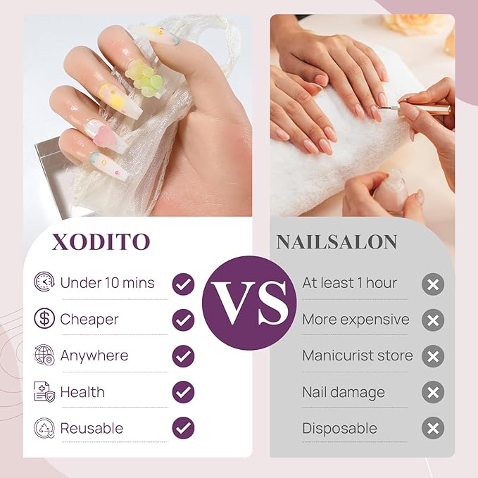 Fake Nails Set Y2K Long Square Matte 3D Candy Bear Love Decoration False Nail Tips, Press On Nails, Artificial Art Nails Finger Manicure for Women and Girls(CDJ0021-M)