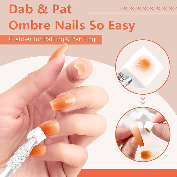 ABAC Fall & Winter Solid Gel Nail Polish Set Orange Yellow Brown Purple Grey Black Shimmer Colors w/Pro Brush No-Spill,Hema-Free Gel Nail Kit Gifts for Women All Season