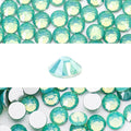 Novani 3000 Pieces Flatback Rhinestones Glass Round Gems Green Opal Crystals for Nail Art DIY Crafts Clothes Shoes,SS10,2.7-2.9mm
