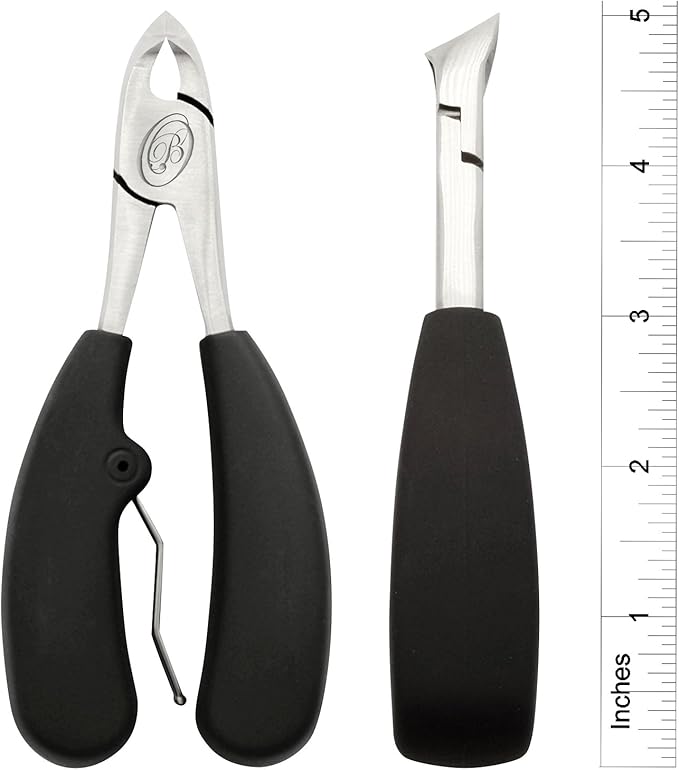 Podiatrist Toenail Clippers, Professional Pedicure Clippers for Thick and ingrown toenails, Perfect for Men and Seniors. with a Super Sharp Curved Blade, These Clippers Make an Ideal Grooming Tool.