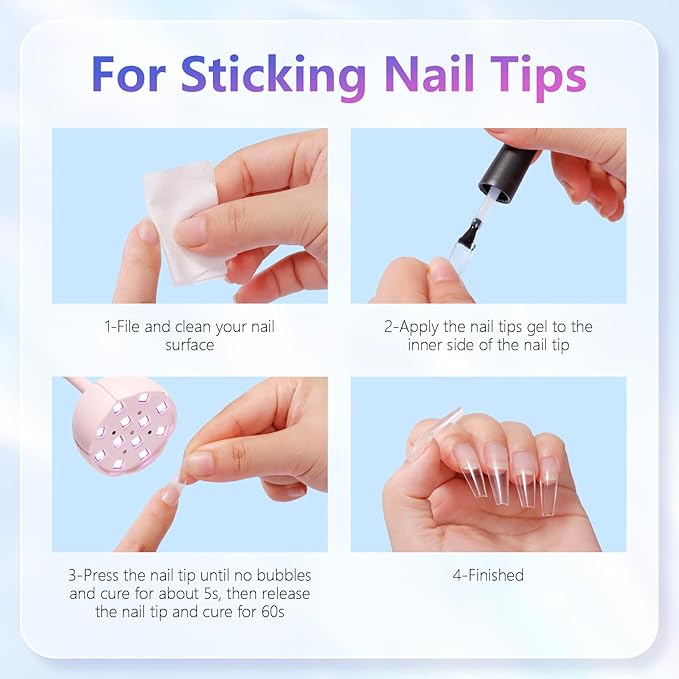 Makartt UV LED Nail Lamp - Gooseneck UV Light for Gel Nails Cherie Cordless USB 39mW/cm² Gel Lamp with 4 Times & Auto Sensor Professional Fast Flash Curing Polish Nail Art