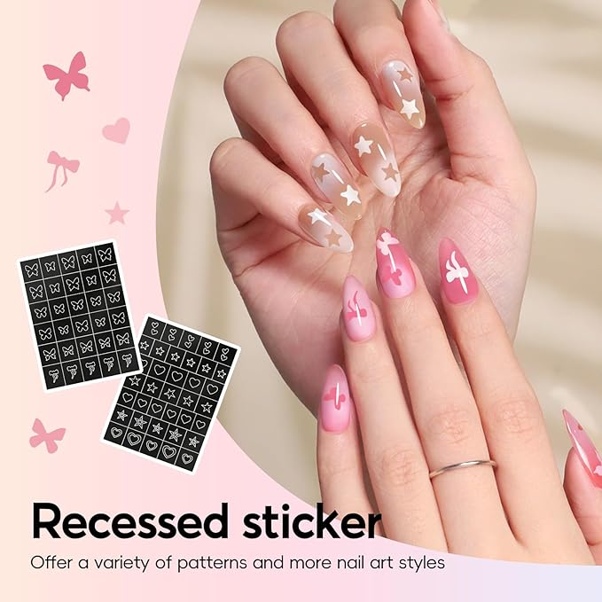 PEACECOLOR Patting Gel Polish 9 Bright Colors Pat Pat Gel Nail Polish with 100PCS Nail Sponges French Manicure Soak Off U V Set Home DIY Beauty Gift Sets