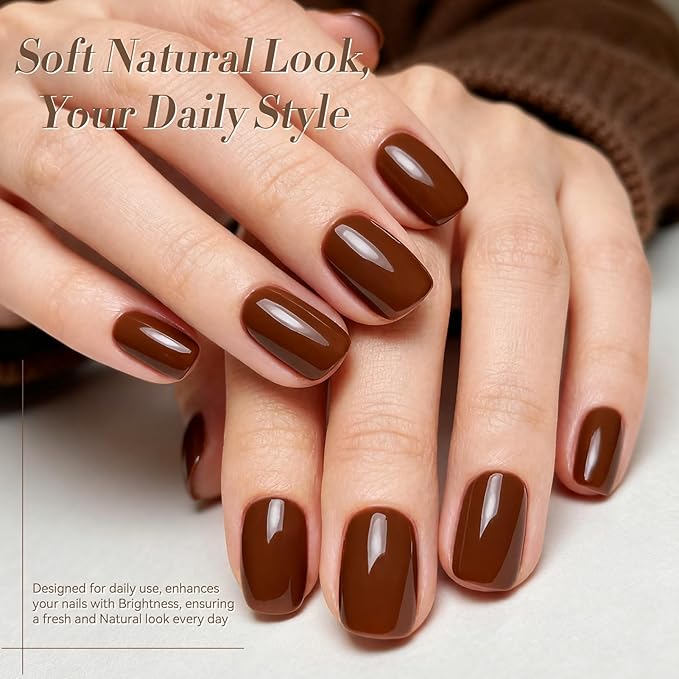 Born Pretty Nude Pink Gel Nail Polish Set 23PCS,Skin Tones Neutral Brown Burgundy Red Gel Polish with Base Gel Glossy & Matte Top Coat Gel Polish Kit for Salon Manicure and Nail Art DIY at Home