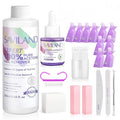 SAVILAND Pure Acetone Nail Polish Remover Kit: Gel Polish Remover with Professional Nail Polish Removal Tools Safe Gel Remover for Nails Fast & Easy Removal with Cuticle Oil Salon Home DIY 8.45 FL Oz