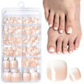 120PC Ombre Press on Toenails for Women Fake Toe nail Press ons Acrylic Toe Press on Nails Set, Ombre Press on Toe Nails Press on Fake Toenails Press ons Acrylic Toe Nail Tips Kit&Glue Tab-I