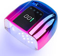 96W Rechargeable UV LED Nail Lamp UV Light for Gel Nails Cordless Gel Nail Lamp Nail Dryer with 42 Beads Smart Sensor & Metal Base
