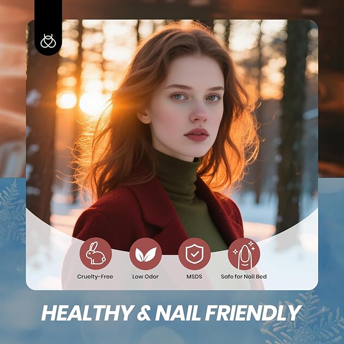 Beetles Midnight Syrup Jelly Gel Nail Polish Set - 6 Colors Jelly Gel Polish Kit Mocha Brown Burgundy Red Purple Green Blue Sheer Translucent Effect Soak Off UV Nail Art Manicure Gift for Women