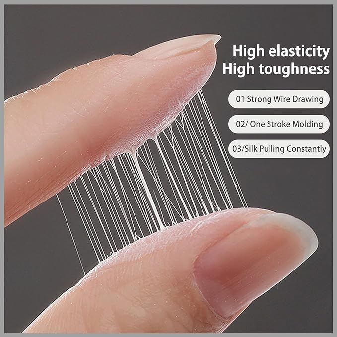5g/0.18oz Spider Gel Kit for Nails, Spider GelS for Nail Art Wire Drawing NailS Gel for Line with Brushes for Nail Art (Golden Silvery)
