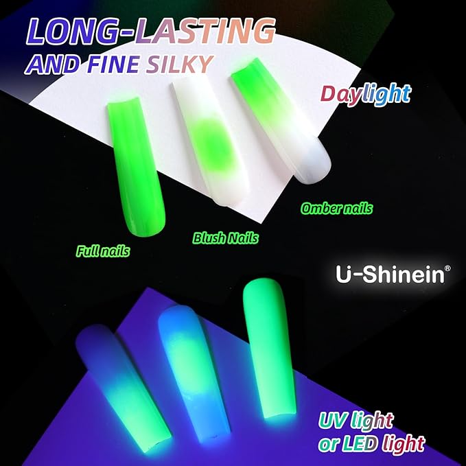 Cushion Gradient Painting Gel, Ombre Nails Aura Nails Full Coverage Precise Control of Each Dip Matte Effect Non-Wipe Long Lasting French Manicure Soak Off UV LED DIY Nail Art (08)