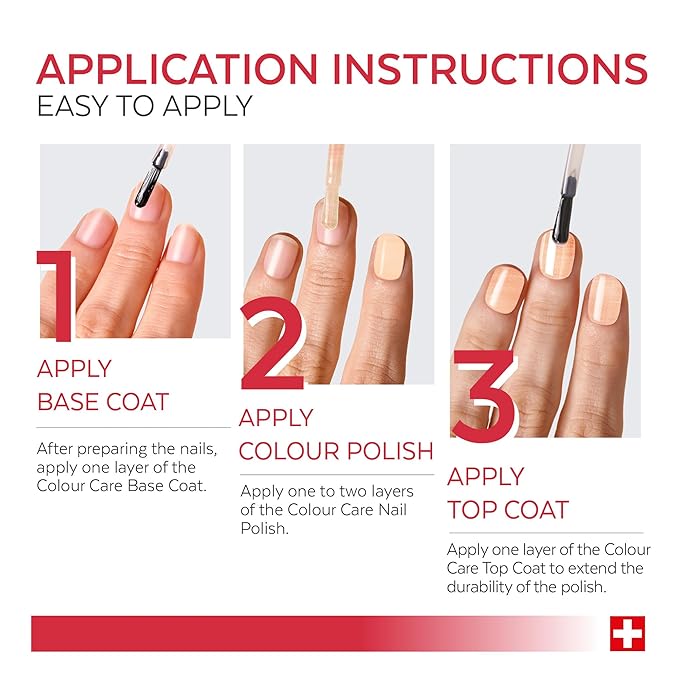 PODERM Nail Polish – Enriched with Tea Tree & Biotin – Improves Nail Appearance – Vegan Formula – For Hands & Feet – Swiss Made (Brilliant Gold)