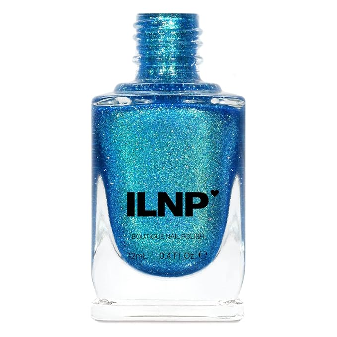 ILNP High Tide - Bright Blue Green Holographic Nail Polish