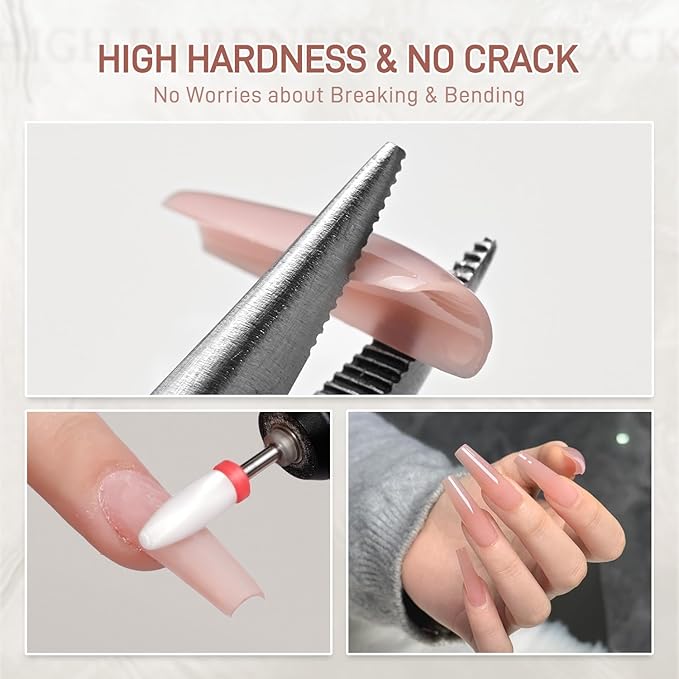 GAOY Poly Gel Nail Extension Kit with UV Light, 14 Colors Clear Pink Nude Jelly Sheer Builder Gel, All-in-One Starter Kit for Long-lasting French Manicure, Salon & DIY Home Nail Art, Nude Series