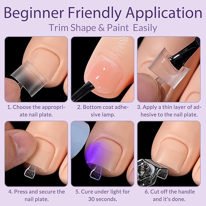 AddFavor 240pcs Toe Nail Tips Clear Soft Gel Toenail Tips Half Cover Square Acrylic Toe Tips Press on Nails Clear Artificial False Fake Toe Nails Tips for Salon and Home Foot Pedicure Manicure
