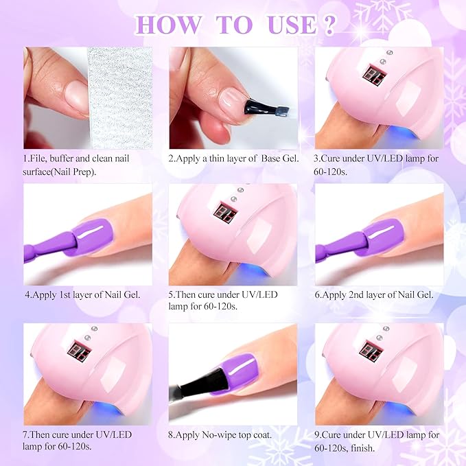 MTSSII Jelly Gel Nail Polish Set Nude Gel Polish 18 Colors Crystal Gel Polish Kit Transparent Pink Lavender Purple Blue Jelly Nail Polish Set Nail Art Gel DIY Gift