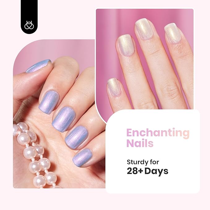 Beetles Pearl Rubber Base Gel Set- 6Pcs Pastel Rubber Base Coat Shimmer Pearl White Pink Purple Mermaid Nail Drawing Builder Gel 5-in-1 Soak Off Nail Strengthener UV Light Cure for Women