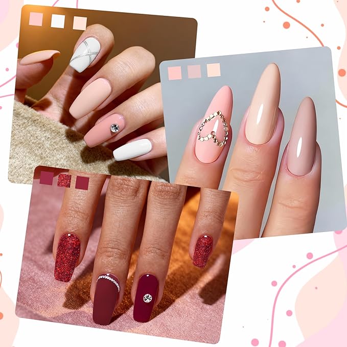 Acrylic Powder Set for Nail Extensions - 10 Colors 20g Each, Professional 3D Nail Art Carving Powder, Acrylic Nail Powder No Lamp Needed, Bubble Free, Long Lasting, Salon Quality DIY Manicure Kit