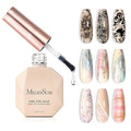 MelodySusie Nail Foil Glue Gel, 15ML Soak Off LED/LUV Foil Transfer Adhesive for Nail Art, Professional Strong Sticky Base for Nail Foils & Stickers, Need Cure with Nail Lamp