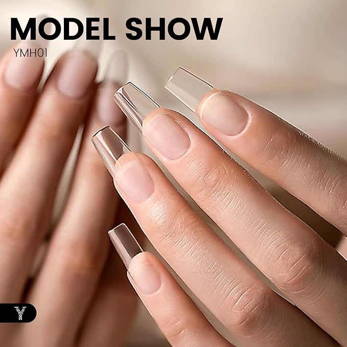 50g Builder Gel for Nails, Long-Lasting Soak-Off Nail Extension Gel for Beginners & DIY Home Salon Manicure(YMH001-Clear)