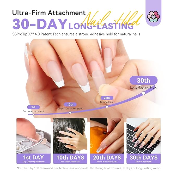 SAVILAND 30g Solid Nail Glue Gel: 30-Day Long Wear 2026 Gel Nail Glue Solid Gel Strong Adhesive for False Tips 3D Sculpture U V Nail Enthusiasts Home DIY