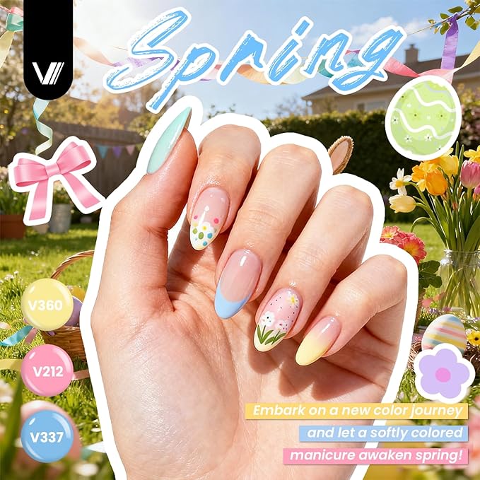VANREESA Gel Nail Polish Kit with U V Light and Nail Drill Kit 65 Pcs Gel Polish Nail Set 35 All Season Colors Nail Polish Set Base Coat & 4 Effects Top Coat Complete Nail Kit Gifts for Women