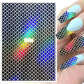 12Pcs Nail Foils Classic Lure Pattern Nail Art Holographic Fish Scales Shaped Sticker Self-Adhesive 12 Colors Nail Foil Decals Manicure Laser Sticker Decals DIY Fishing Lure Accessories