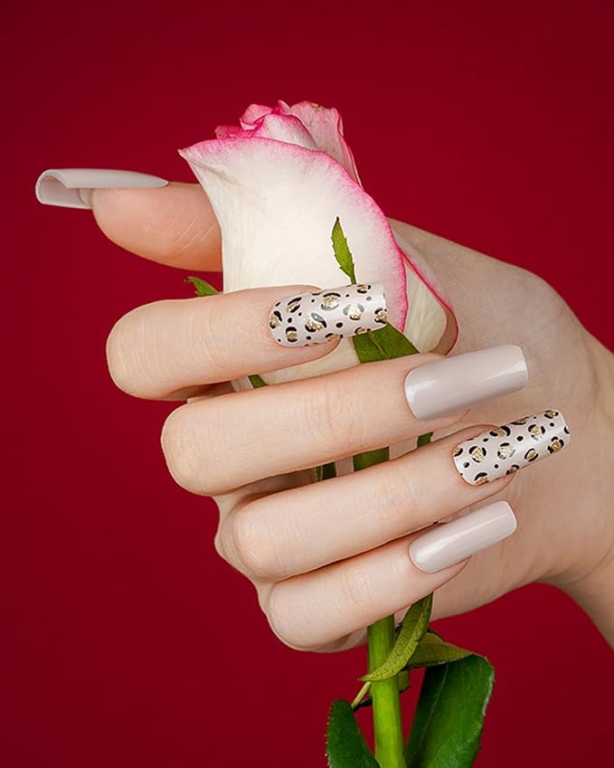 20pcs Semi Cured Gel Nail Strips Salon Quality DIY Wraps UV Light Required