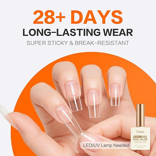 Nail Dehydrator and 9 in 1 Gel Nail Glue Kit for Acrylic Nail Tips & Apex Building, Fast Dry Acid-Free Prep Dehydrator, UV Light Cured for Salon & Home DIY Use