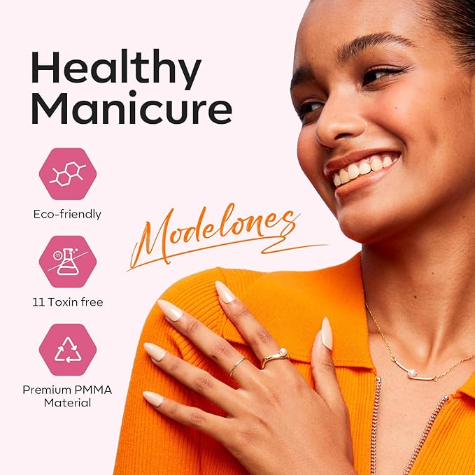 modelones Short Square Gel Nail Tips, 9-in-One Nail Glue with Portable U V Lamp 216Pcs 12Sizes Pre-Etched Press ons Fake Acrylic Extension Kit DIY Salon Gift for Women