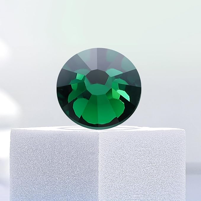 Flatback Rhinestones Bulk, 14400PCS Malachite Green Rhinestones for Clothes DIY Decoration Crafts, Malachite Green, SS16, 3.8-4.0mm