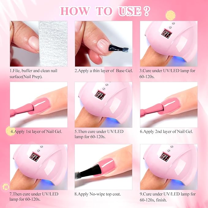 MTSSII Nude Glitter Gel Nail Polish Set 8Pcs Purple Pink Neutral Gel Polish Pastel Pink Tones Gold Beige Rose Soak off Uv Led Gel Polish Kit Gift for Girls Nail Polish