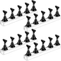 4 Sets Acrylic Nail Display Stand Nail Holder Magnetic Nail Practice Stand Fingernail DIY Nail Design Stand for False Nail Manicure Tool (Black)