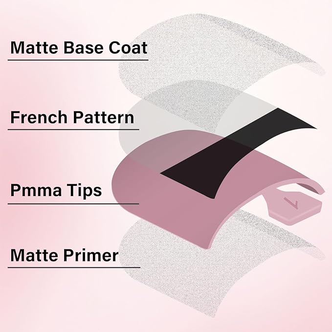 Black French Tip Toe Nail Tips Press on, EBANKU Berry Pink Sharp Square Pre-Designed Soft Gel False Toenail Extension with Nail Glue& Nail Remover, 15 Sizes 150 pcs