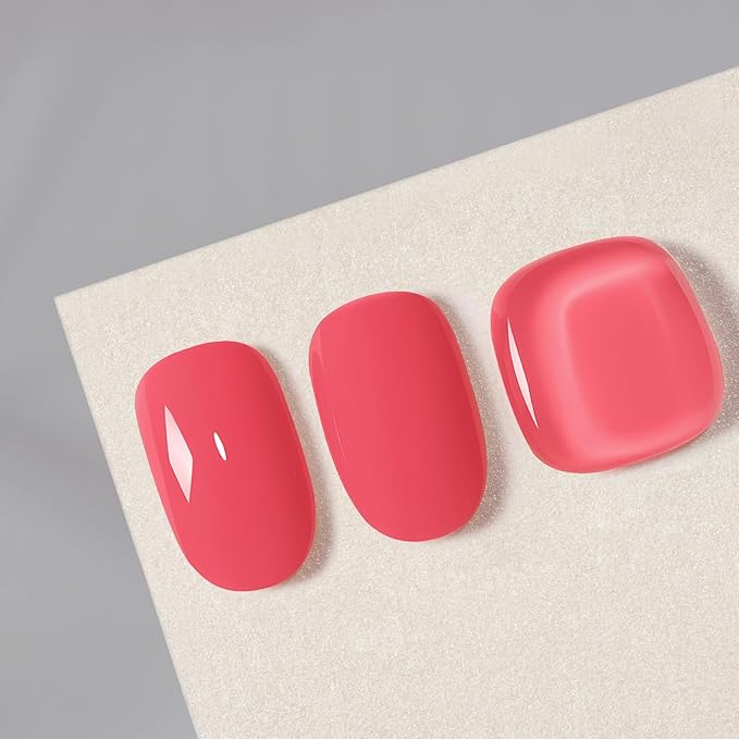 MAYCHAO 15ML Pink Gel Nail Polish 1Pc Pink Lemonade Gel Polish Soak Off UV LED Nail Polish Nail Art Starter Manicure Salon DIY at Home, 0.5 OZ