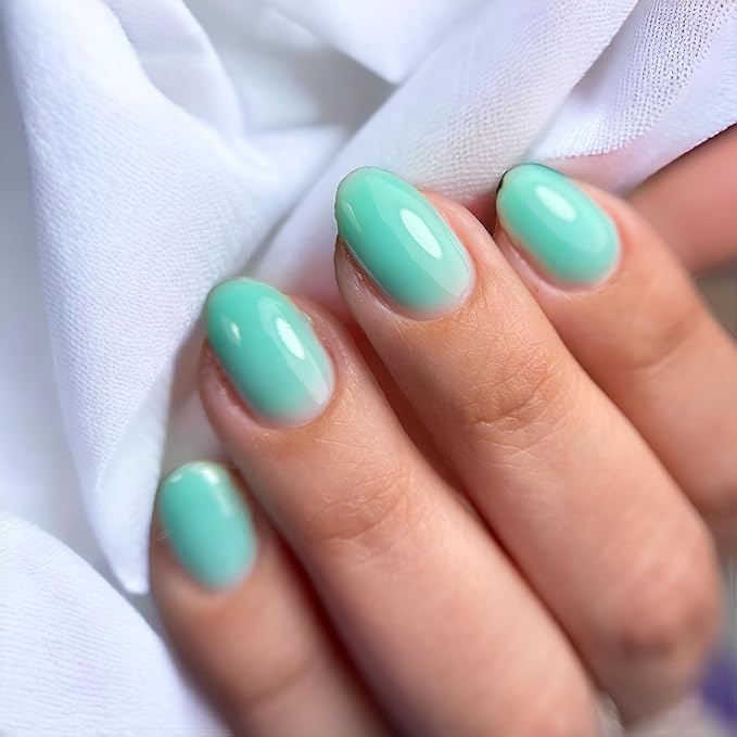IN.HYPE UV/LED Professional Hard/Builder Gel for Nail Extension/Strengthening/Overlays File Off Green Mint Teal #15