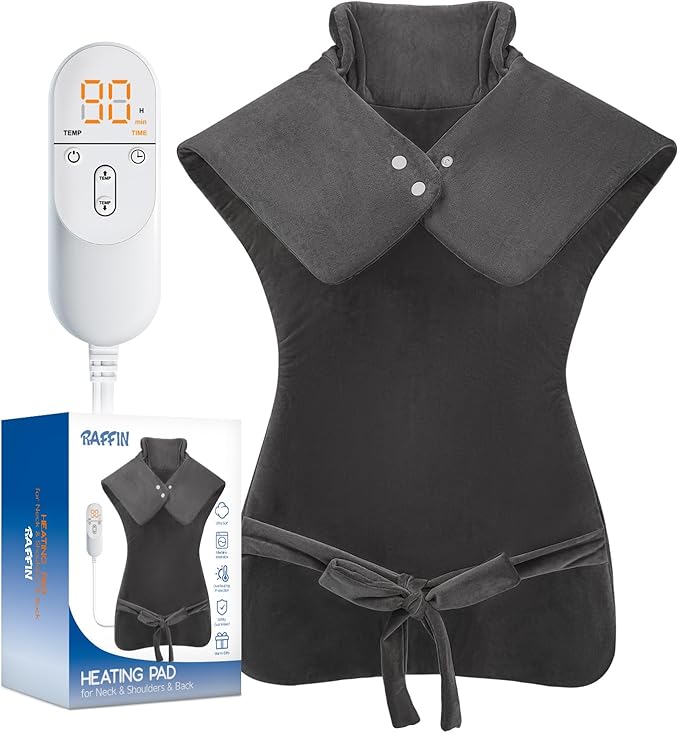 Heating Pad for Neck and and Shoulders and Back, Valentines Day Gifts for Her Him, Large Electric Heated Pad for Full Body, Birthday Gifts for Women Men Mom Dad Wife Husband Girlfriend Boyfriend