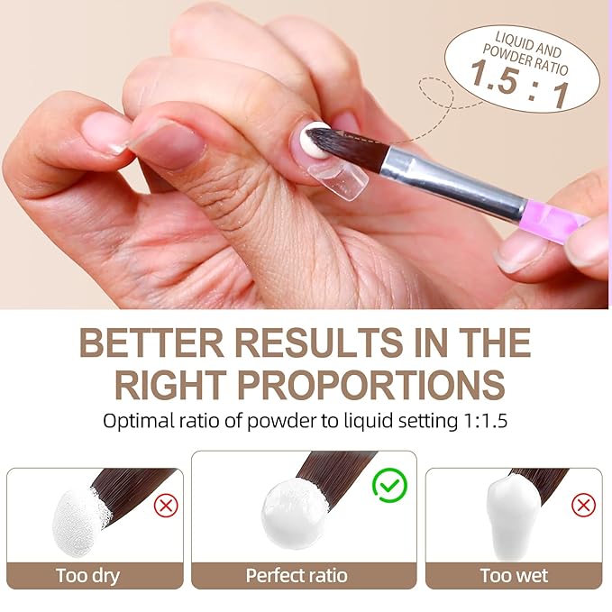 Acrylic Nail Kit Set for Beginners with Everything Acrylic Powder Nail Drill Lamp Starter Kit with False Nail Tips Nail Art Decoration Tools for Home Salon Gifts