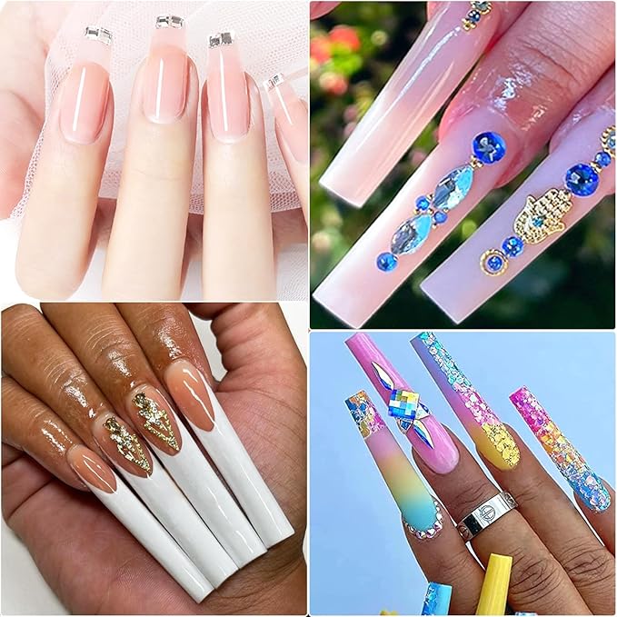 Silicone Practice Fingers for Acrylic Nails, Bendable Fake Training Finger Soft Silicone Fake Finger to Practice Fake Nails, Flexible Nail Practice Fingers Hand for Nail Art(Color 5)