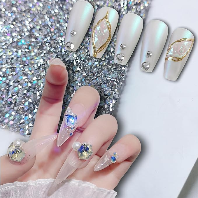 Crystal Nail Art Table Mat Shiny Manicure Hand Rest Pad Foldable Arm Rest for Nails Tech Practice Hand Holder Makeup Mat for Vanity Nail Art Tools