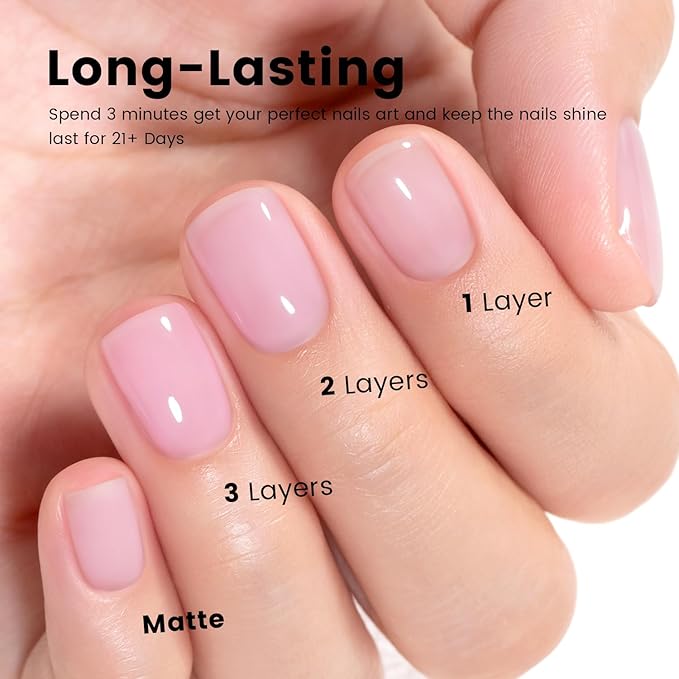RARJSM Blush Pink Rubber Base Gel Nail Polish Nude Skin Tone Rubber Base Gel for Nails Natural Nude Color French Manicure Brush on Extend Buildergel Soak Off Curing Requires 15ml Salon Home DIY Use