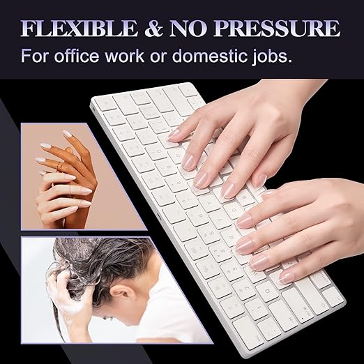Gelike EC Extra Short Almond Gel Nail Tips Kit for Soak Off,Full Cover Soft Nail Tips,Pre-buff PMMA Resin,Clear Ultra-Thin Design,12 Sizes,240 Pieces