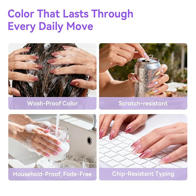 vrenmol 12PCS Airbrush Gel Nail Polish Hema-Free: Dilution-Free Airbrush Gel Polish Long Lasting Vibrant Shades Airbrush Paint for Nails Gel Paint for Nails Art Home Salon DIY Manicure Kit
