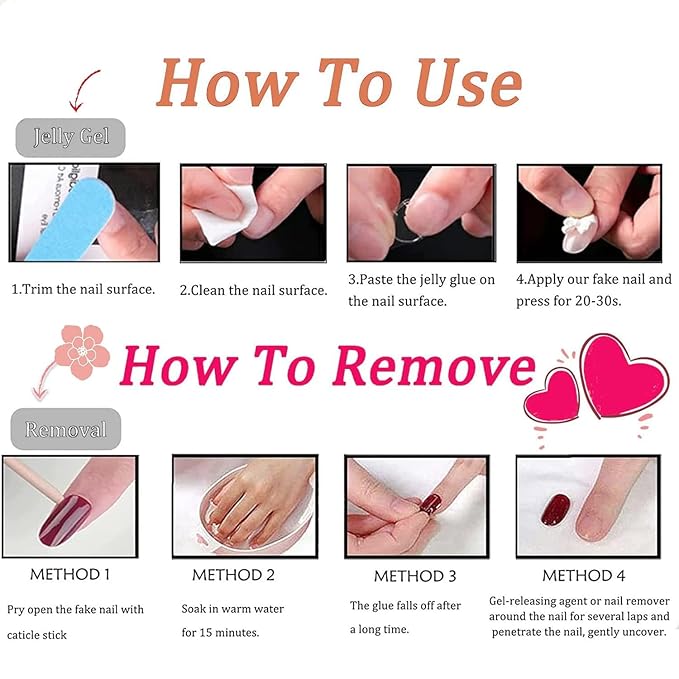 French Gel Nails - Colorful French Tip Press on Nails, Almond Press on Nails, Glossy Skin Tones Medium False Nails 288pcs -12 Sizes Artificial Fake Nails Stick on Nail for Women Manicure