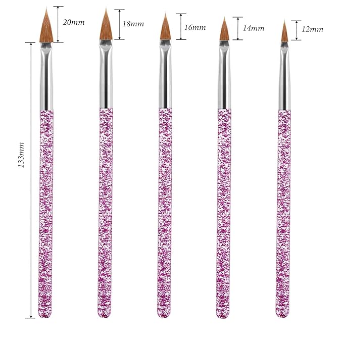 36pcs Nail Art Brushes,Nail Art Tools Set,Nail Art Design Pen with Extension Gel Brush,Nail Dotting Tools,Drawing Brush for Nail Art,Carved Brush,Liner Brush for Home DIY Salon Use,Black