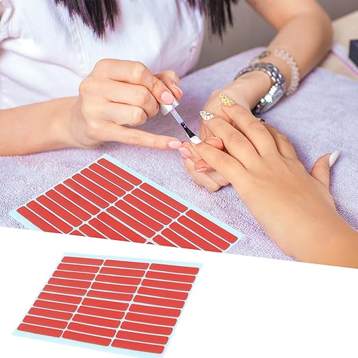 10 Sheet Nail Art Tape Nail Mounting Tape Salon Double Sided Adhesive Tape Accessory for Nail Tip Color Display for Salon(300pcs)