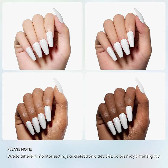 Beetles White Gel Nail Polish -1PC 15ml White Spring Colors Gel Polish Soak Off UV French Nails Art Manicure Salon DIY Design at Home